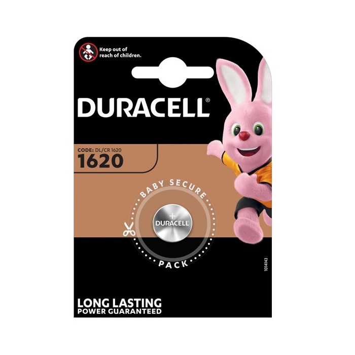 2 PCS BUTTONCELL LITHIUM DURACELL CR2016