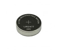 LIR2477 RECHARGEABLE LI-ION BUTTONCELL 3.6 VOLT