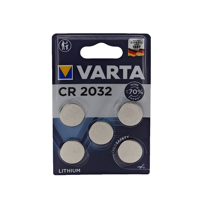 5 PCS BUTTONCELL LITHIUM VARTA CR2032