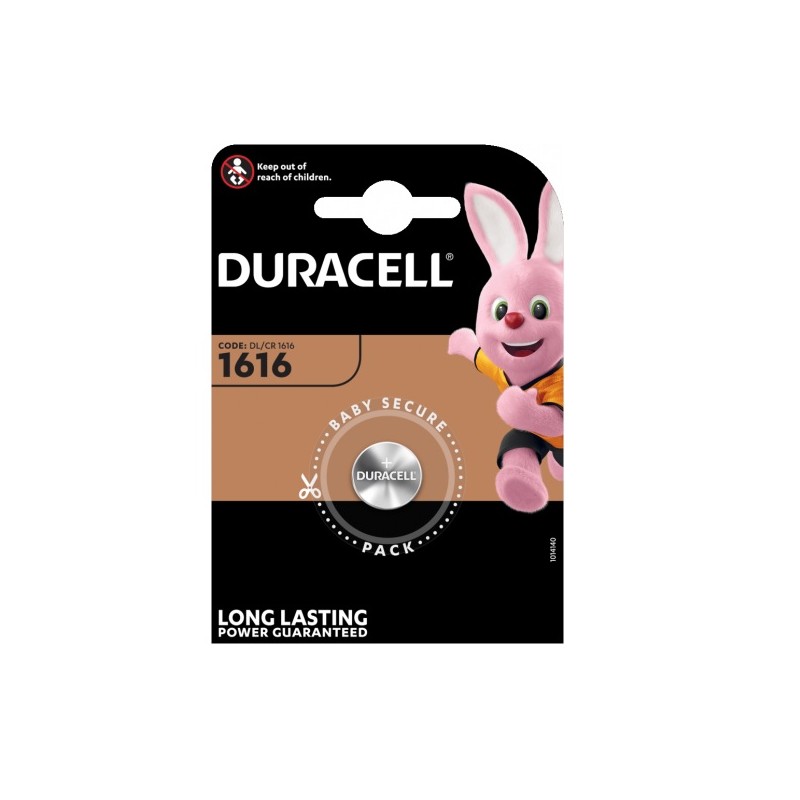 BUTTONCELL LITHIUM DURACELL CR1616