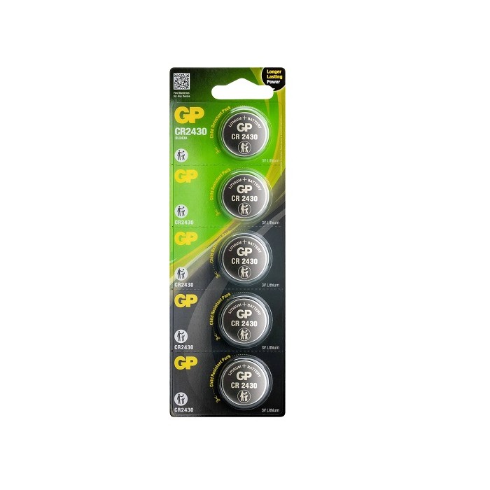 5PCS BUTTONCEL LITHIUM GP CR2430