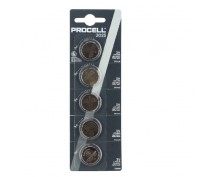5 PCS BUTTONCELL LITHIUM PROCELL CR2025