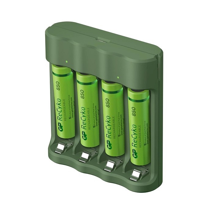 Perth Blackborough Schema Bestaan GP Powerbank B421 inclusief 4 x AAA 850mAh RECYKO batterijen