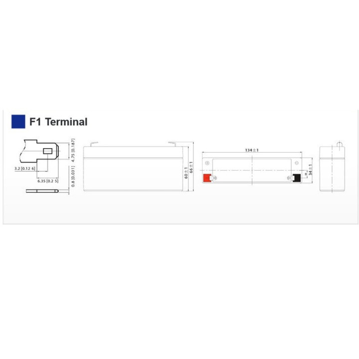 ULTRACELL UL3.4-6 6VOLT 3,4AH