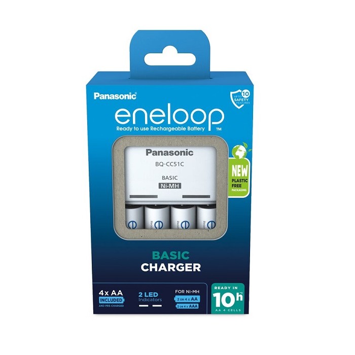 ENELOOP BQ-CC51 BATTERYCHARGER INCL. 4XAA 1900mAh