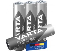 4 PIECES VARTA FR14505 ULTRA LITHIUM AA 