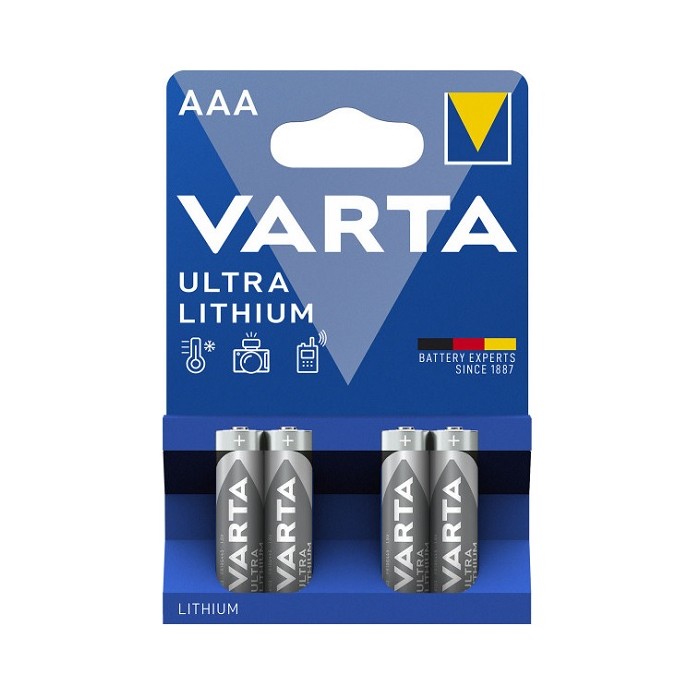 4 PIECES VARTA FR14505 ULTRA LITHIUM AA 