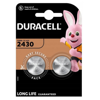 BUTTONCELL LITHIUM DURACELL CR2430
