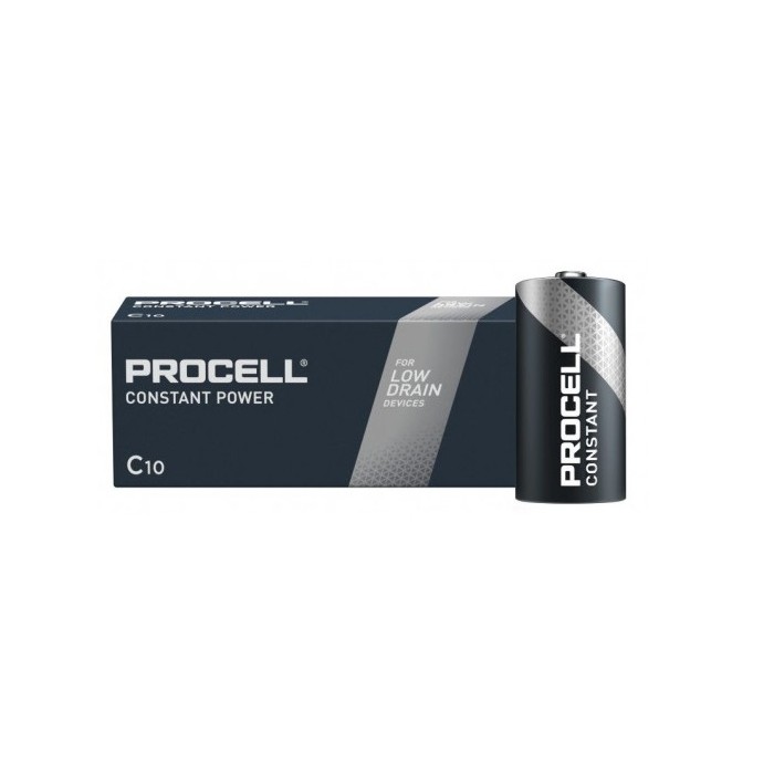 10 STUKS DURACELL PROCELL MN1400, LR14, C ALKALINE