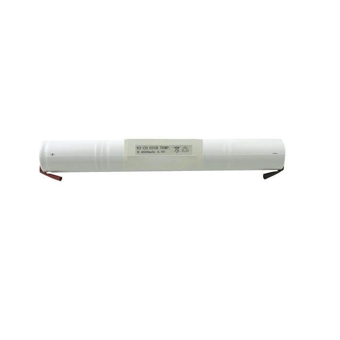 ACCU NOODVERLICHTING,STICK D-cel 4,8V 4500mAh