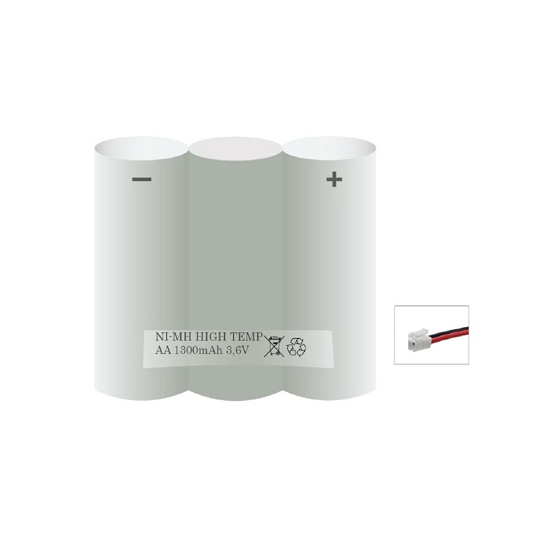 ACCU NOODVERLICHTING,PACK AA 3,6V 1300mAh