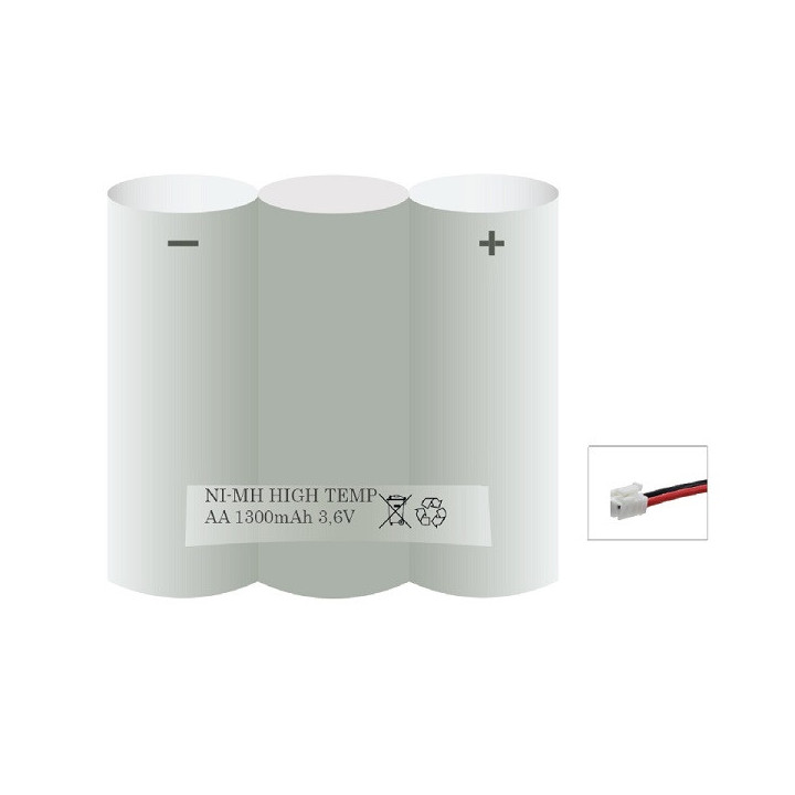 ACCU NOODVERLICHTING,PACK AA 3,6V 1300mAh