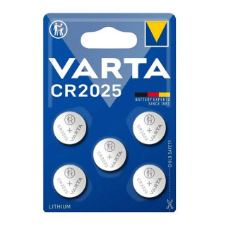 5 PCS BUTTONCELL LITHIUM VARTA CR2025