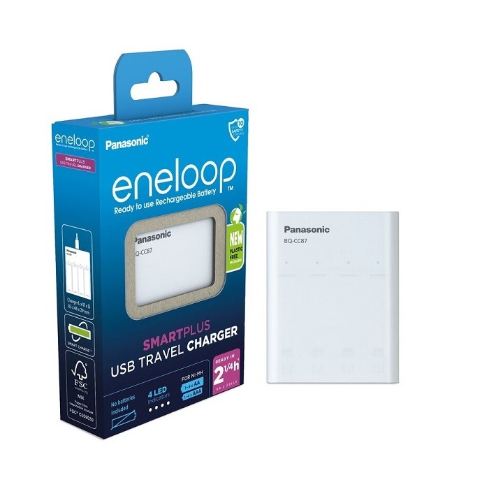 ENELOOP BQ-CC87 USB CHARGER/POWERBANK + 4xAA 1900mAh