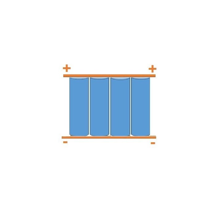 PACK 3 SAMSUNG INR21700 unprotected parallel