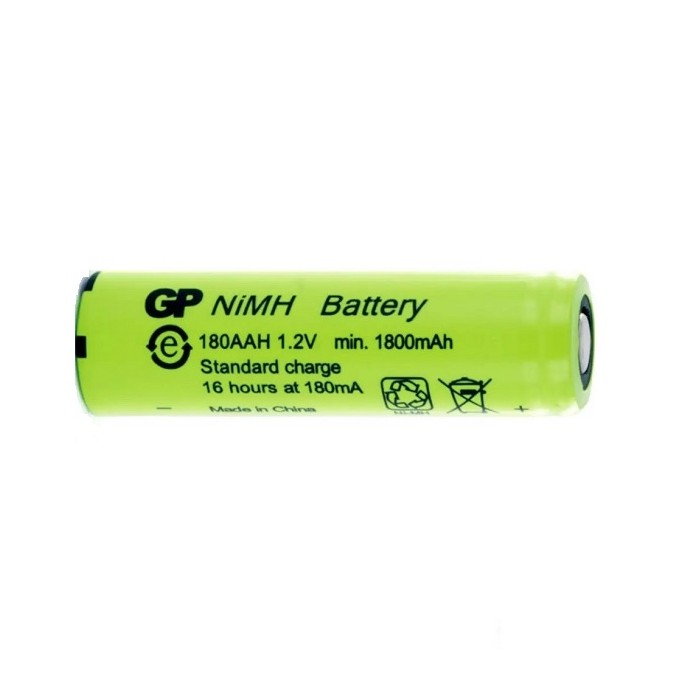 GP RECHARGEABLE AA 180AAH INDUSTRIAL