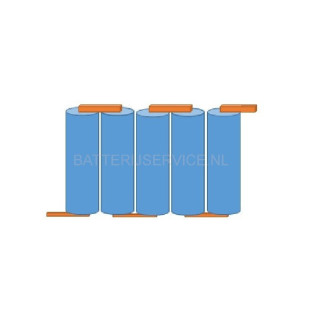 PACK 5 GP AA NimH 6,0v serie (config.keuze)