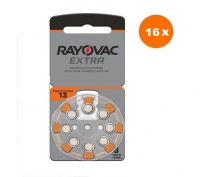 POWERDEAL 128 PIECES RAYOVAC EXTRA 13, PR48 HEARINGAID BATTERIES