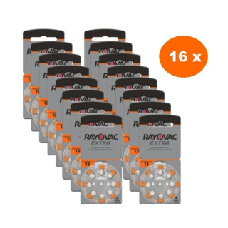 POWERDEAL 128 STUKS RAYOVAC EXTRA 13, PR48 HOORBATTERIJEN