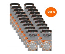 POWERDEAL 160 PIECES RAYOVAC EXTRA 13, PR48 HEARINGAID BATTERIES