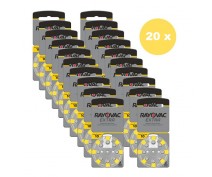 POWERDEAL 160 PIECES RAYOVAC EXTRA 10, PR70 HEARINGAID BATTERIES