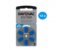 POWERDEAL 72 STUKS RAYOVAC EXTRA 675, PR44 HOORBATTERIJEN