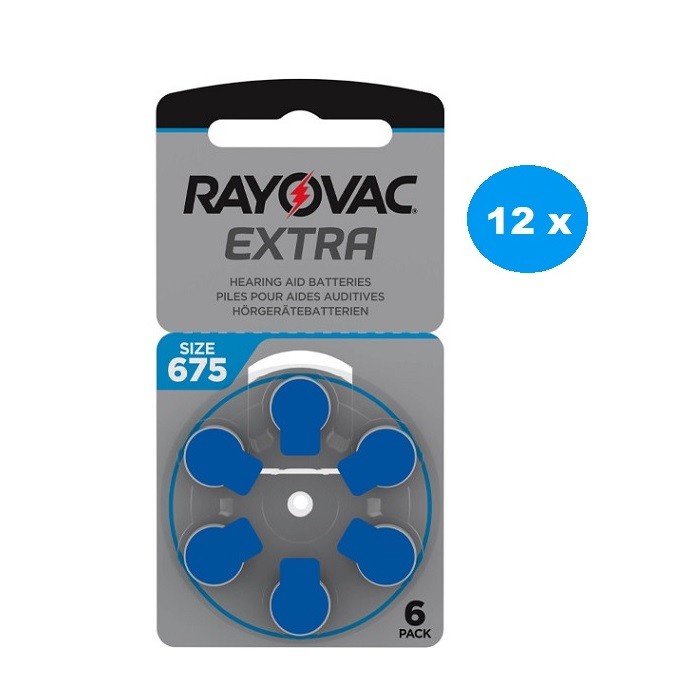 POWERDEAL 72 PCS RAYOVAC IMP. PRO+ 675, PR44 HEARBATTERIES