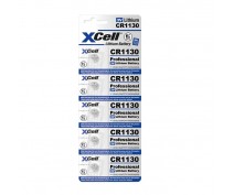 XCell Pile Bouton au Lithium 1130 CR1130 3V, Lot de 5 Piles