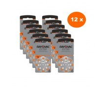 POWERDEAL 96 STUKS RAYOVAC EXTRA 13, PR48 HOORBATTERIJEN