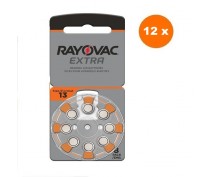 POWERDEAL 72 PIECES RAYOVAC EXTRA 13, PR48 HEARINGAID BATTERIES