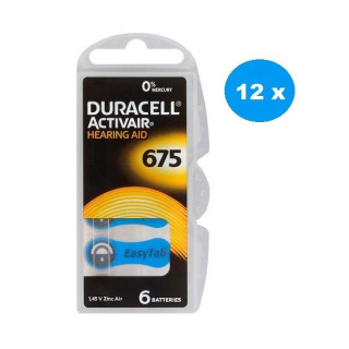 POWERDEAL 72 PCS DURACELL ACTIVE AIR 675, PR44 HEARBATTERIES