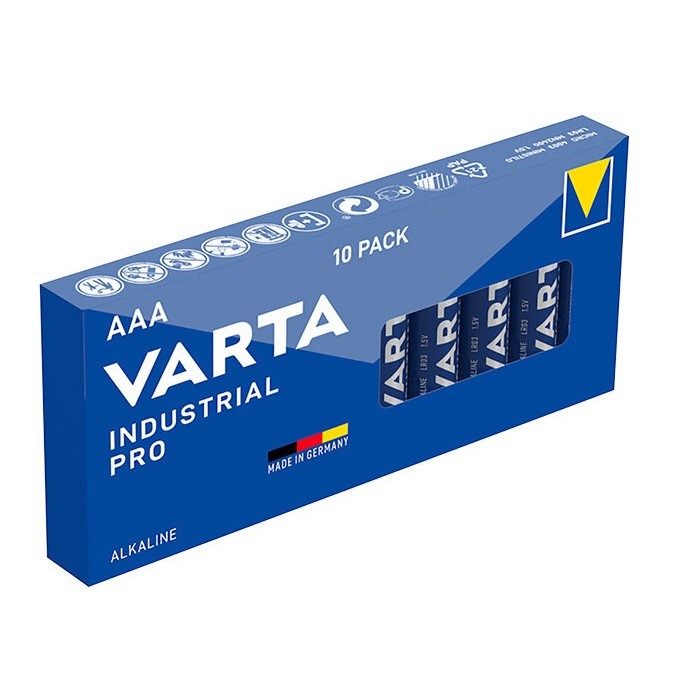 10 STUKS VARTA INDUSTRIAL PRO ALKALINE LR03, AAA