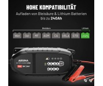INTELLIGENT CHARGER LEAD/LIFEPO4 12-24V - 7,5A