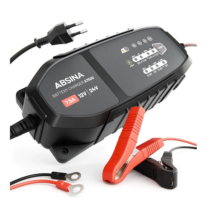 INTELLIGENT CHARGER LEAD/LIFEPO4 12-24V - 7,5A