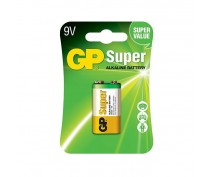 GP 1604AS, 6LR61, 9V. SUPER ALKALINE