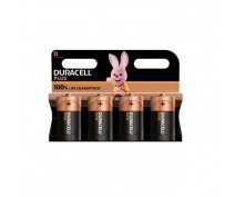 4 PCS DURACELL MN1300, LR20, D PLUS ALK.