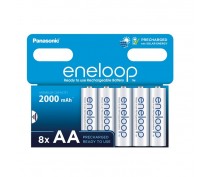 8 PIECES ENELOOP RECHARGEABLE AA 2000mAh