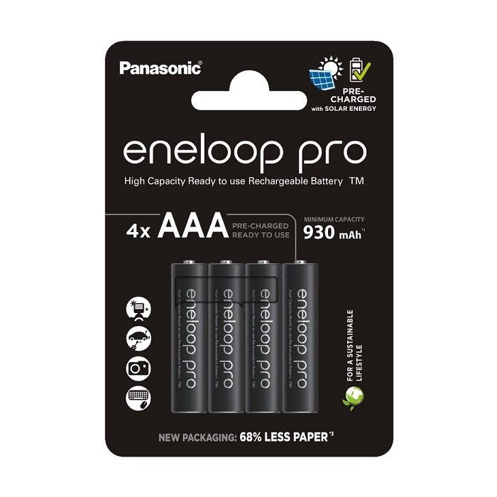 4 PIECES ENELOOP PRO RECHARGEABLE AAA 930mAh