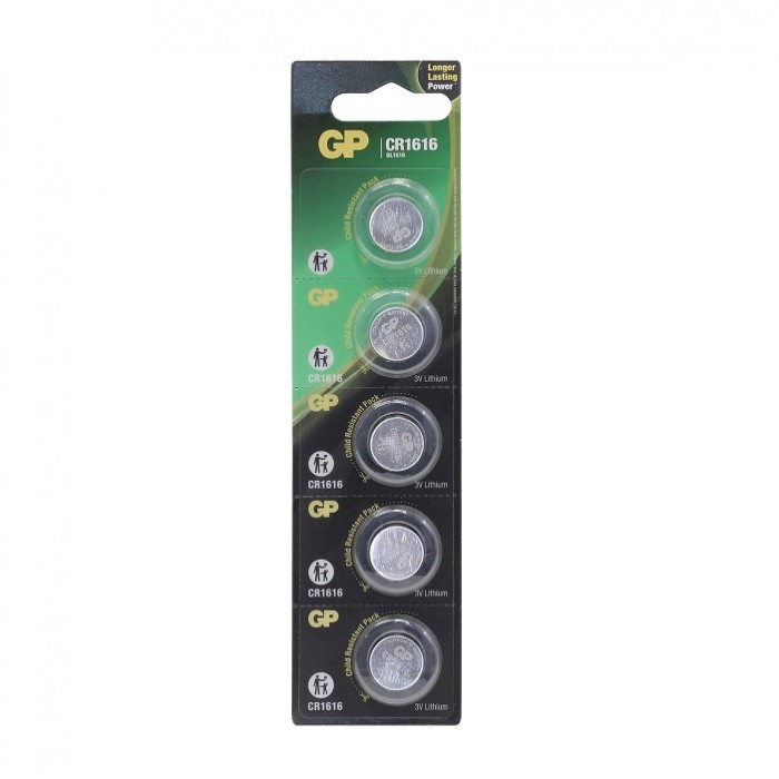 5PCS BUTTONCELL LITHIUM GP CR1616