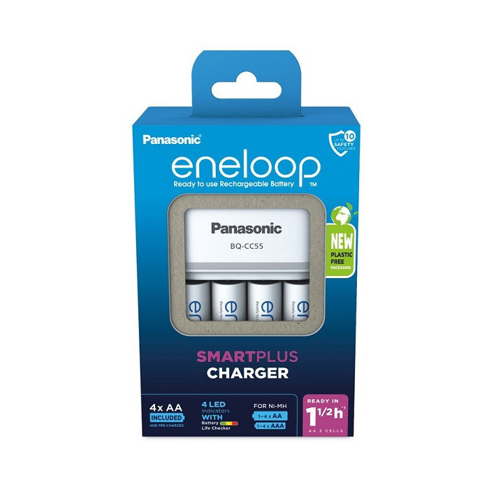 ENELOOP BQ-CC55 2HRS FASTCHARGER INCL. 4XAA 1900mAh