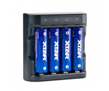 XTAR L4 CHARGER INCL. 4xAA 2500 Li-ION 1,5V