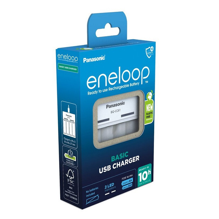 ENELOOP BQ-CC61E USB CHARGER INCL. 4XAA 2000mAh