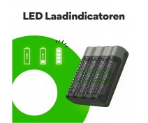 GP M451 USB CHARGER INC. 4 x AA 2600 RECYKO