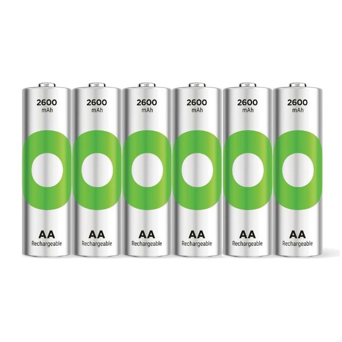 6 PCS GP RECYKO RECHARGEABLE AA2 600mAh