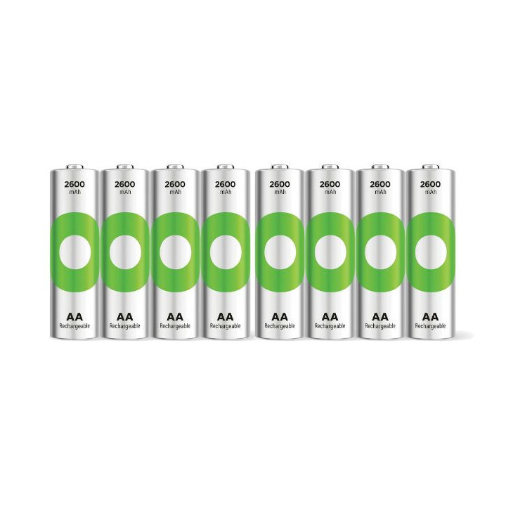 8 STUKS GP RECYKO OPLAADBAAR AA 2600mAh