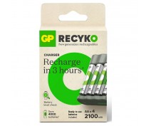 GP B441 USB LADER INCL. 4 x AA 2100 RECYKO