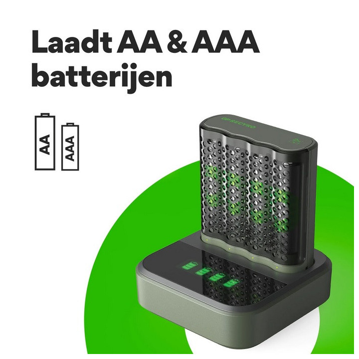 GP M451 USB CHARGER INC. 4 x AA 2600 RECYKO DOCKINGSTATION