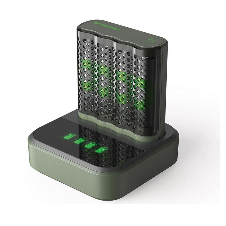 GP M451 USB CHARGER INC. 4 x AA 2600 RECYKO DOCKINGSTATION