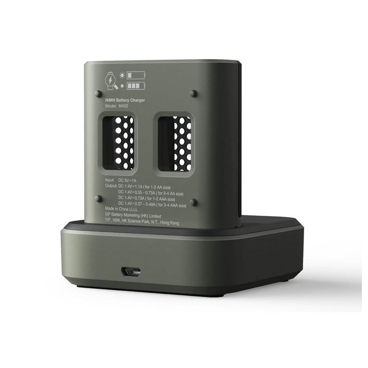 GP M451 USB CHARGER INC. 4 x AA 2600 RECYKO DOCKINGSTATION