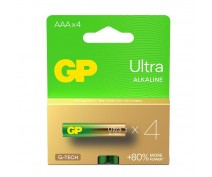 4 PIECES GP24AU, LR03, AAA ULTRA G-TECH